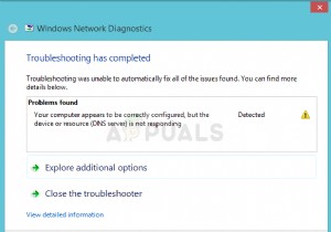 Fix: Your Computer Appears to be Correctly Configured, but the Device or Resource (DNS server) is not Responding