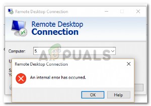 Fix: Remote Desktop Connection ‘Internal Error has Occurred’