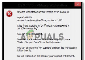 Fix: VMware Workstation Unrecoverable Error (vcpu-0)