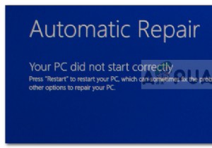 Fix: Automatic Repair Your PC did not Start Correctly
