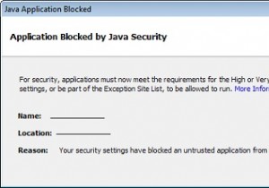 Fix: Your Security Settings Have Blocked a Self-Signed Application From Running