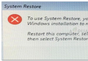 Fix: To use System Restore, you must specify which Windows Installation to Restore Error