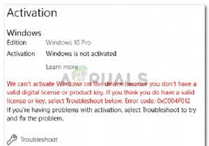 Fix: Windows 10 Activation Error 0xc004f012
