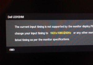 Fix: The Current Input Timing is not Supported by the Monitor Display