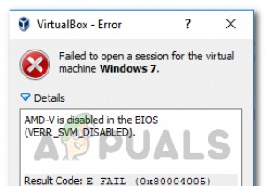 Fix: AMD-V is disabled in the BIOS (VERR_SVM_DISABLED)