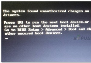 Fix: System Found Unauthorized Changes on the Firmware, Operating System or UEFI Drivers