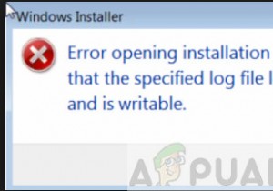How to Fix ‘Error opening installation log file’