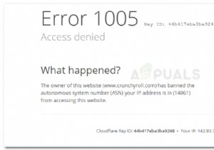 Fix: Error 1005 ‘Access Denied’
