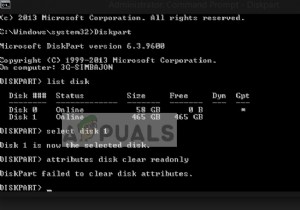 Fix: Diskpart failed to clear disk attributes