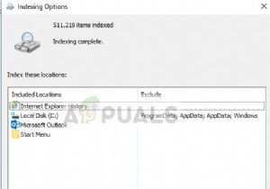 Fix: Windows 10 Indexing is not running