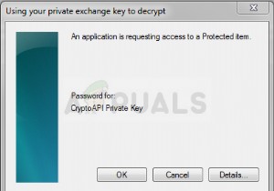 How to Solve ‘An application is requesting access to a protected item’