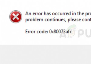 How to Fix the Windows Defender Error Code 0x80073afc