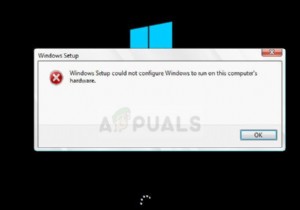 Fix: Windows Setup could not configure Windows to run on this computer hardware