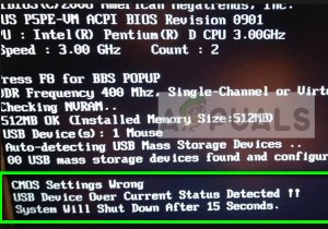 Fix: USB Device over current status detected