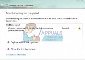 Fix: Windows Can’t Communicate with the Device or Resource (Primary DNS Server)