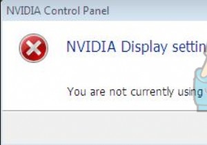 Fix: You are not currently using a display attached to an NVIDIA GPU