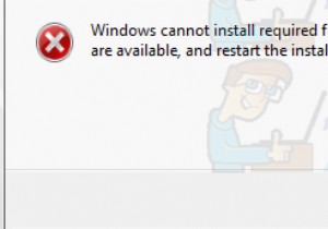 FIX: Windows Cannot Install Required Files 0x8007025D