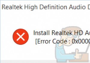 How to Fix Install Realtek HD Audio Driver Failure