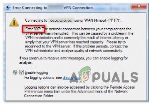 How to Fix VPN Error 807 on Windows?