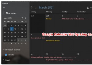 How to Fix Google Calendar/Mail not Syncing in Windows 10?