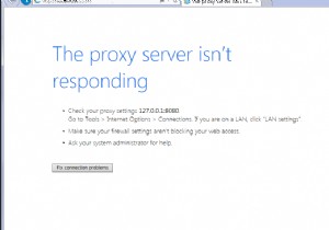 Resolve the  Proxy Server Isn’t Responding  Error in IE