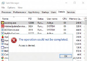 How to Resolve  Unable to Change Priority  Error in Task Manager