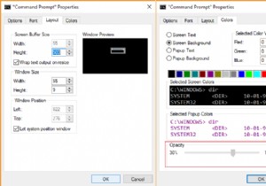 How to Resize Command Prompt Screen Buffer and Adjust Transparency Settings