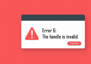 Resolve the  Handle is Invalid  Error on Windows 10
