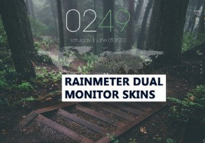 Set Up Rainmeter Skins on Dual Monitors in Windows 10: A Step‑by‑Step Guide