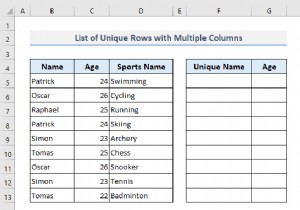 9 Proven Methods to Generate Unique Lists in Excel Using Multiple Criteria