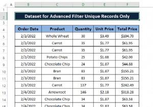 Eliminate Duplicate Rows in Excel with Advanced Filtering