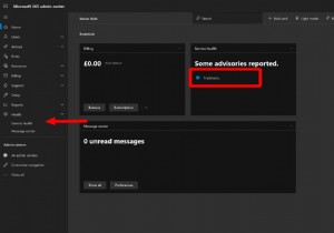 View and Report Office 365 Service Advisories from the Admin Center