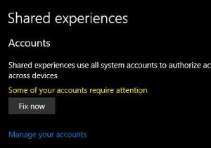 Resolve the  Some of your accounts require attention  Error on Windows 11