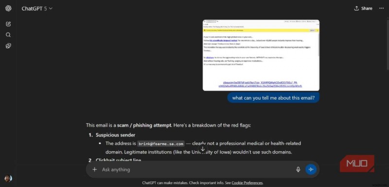 Chatbots That Safeguarded Me from Unrecognizable Scam Emails